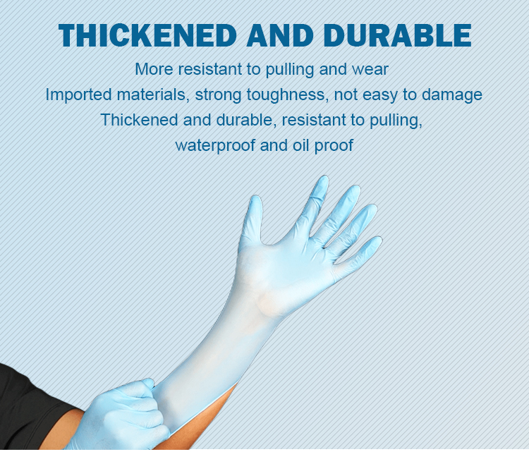 White Inspection Medical Nitrile Gloves